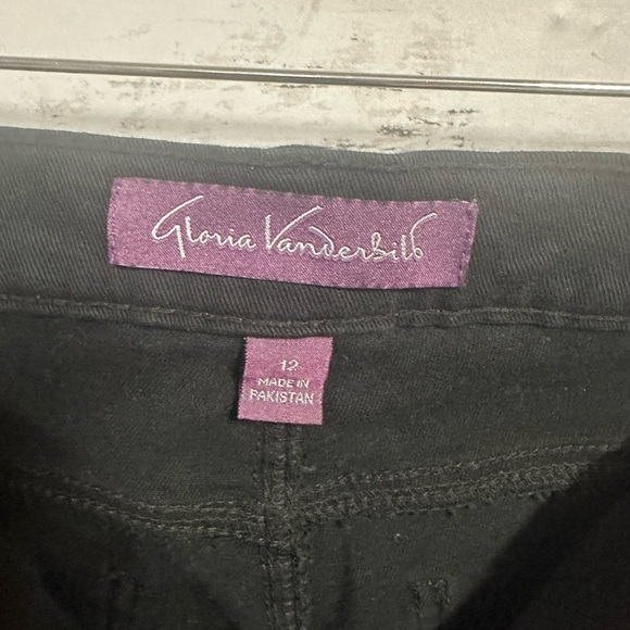 Gloria Vanderbilt Amanda Black Stretch Jeans Size 12 - Picture 5 of 6